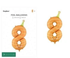 PartyDeco Balon fol.Cyfra 8 86cm pomar.FB411T-8 44677