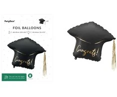 Party Deco PartyDeco Balon fol.Czapka Congrats! 60x55 mix 86319
