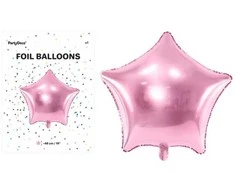 Party Deco Folinis balionas "Žvaigždė" 48cm rožinis
