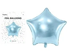 Party Deco Folinis balionas "Žvaigždė" 48cm melsvas
