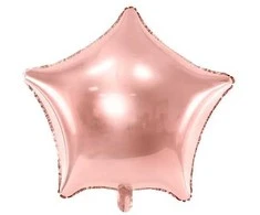 Party Deco Folinis balionas "Žvaigždė" 48cm šviesiai rožinis