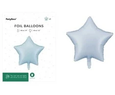 PartyDeco Balon fol.Gwiazdka 48cm mglisty nieb.75887