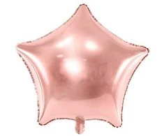 Party Deco Folinis balionas "Žvaigždė" 70cm šviesiai rožinis