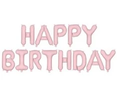 Marbo Sport PartyDeco Balon fol.HappyBirthday 340x35cm róż 52758