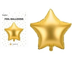 Party Deco Folinis balionas "Auksinė žvaigždė" 48cm