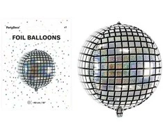 PartyDeco Folinis balionas "Disko rutulys" 50cm