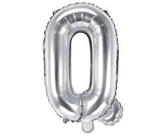 Party Deco Folinis balionas raidė Q sidabrinis 35cm