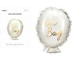 PartyDeco Folinis balionas "Oh Baby" 53&amp;69cm