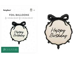PartyDeco Balon fol.pastylka Happy B-day 47.5x45cm mix 62481