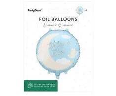 PartyDeco Balon fol.pastyl.Witaj w Domu 35x35 j.nieb.55940