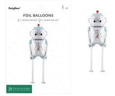 PartyDeco Balon fol.Robot 37x80cm mix FB394 43137