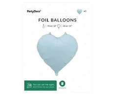 PartyDeco Balon fol.Serce 45cm mglisty nieb.FB9T-093 75825