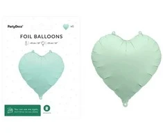PartyDeco Balon fol.Serce 45cm žalia FB9T-012 75832