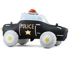 PartyDeco Folinis pastatomas balionas "Policijos automobilis" 90*41 cm