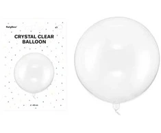 PartyDeco Balon Kula 40cm transparentny 74009