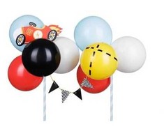 Party Deco Balionas torto papuošimui Autko mišinys 29cm 36246