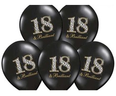 Party Deco PartyDeco balionai 30cm 18_Brilliant PastelBlack A50 92180