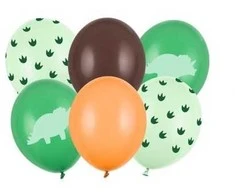 Party Deco Balionų rinkinys "Dino" 30cm 6 vnt