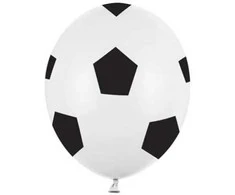 PartyDeco Balionai "Futbolas" 30cm 6 vnt