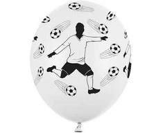 PartyDeco Balionai "Futbolistas" 30cm 6 vnt