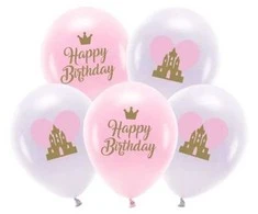 4dogs Balionų rinkinys "Happy Birthday To You" spalvoti 33cm 5 vnt