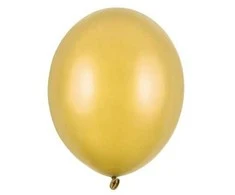 PartyDeco Balionai stiprūs 30cm 10 vnt auksiniai