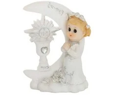 Party Deco PartyDeco Figūrėlė komunijna Dziewczynka 9cm 15493