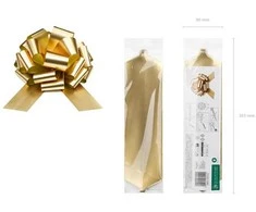 Party Deco Dekoratyvinis kaspinas 30cm 1 vnt auksinis