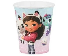 PartyDeco Kubeczki Koci Domek Gabi mix 250ml A6 99395