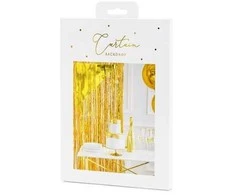 Party Deco Auksinės folijos užuolaida-lietutis 90x250cm