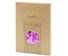 PartyDeco Folinė kutų užuolaida dekoracijoms, Spalva: Violetinis