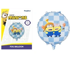 PartyDeco Minion folijos balionas pastilė 35x35 cm mišrus 30411