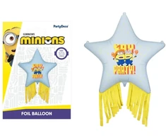 PartyDeco Minion Star Fringe balionas 72x72 30350