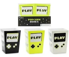 Party Deco Dėžutės popcorn "Play" 6 vnt 7*7*12cm