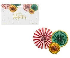 Party Deco PartyDeco dekoratyvinių rozečių mišinys 26-43 cm A3 09981