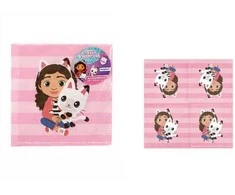 PartyDeco Serwetki Koci Domek Gabi 33x33 mix A20 99265