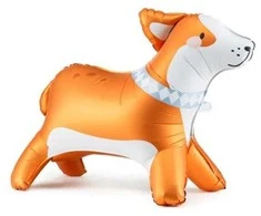 PartyDeco Stojšcy balon fol.Corgi 88x70cm mix 64690