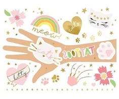 Party Deco Tattoo rinkinukas 12 vnt