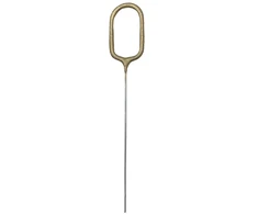 PartyDeco Blizgučiai Skaičius 0 auksinės 15cm 94512