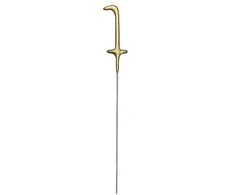 PartyDeco Zimne ognie Cyfra 1 auksinė 15cm 79687