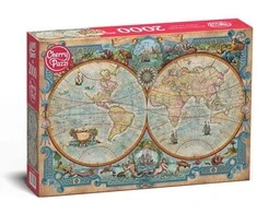 Cherry Pazzi CherryPazzi dėlionė Great Discoveries World Map 2000 det.