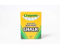 Pro Eximp Crayola, Inc. CRAYOLA SCHOOL CHALK balta 12 vnt piešimui ir rašymui, netoksiška