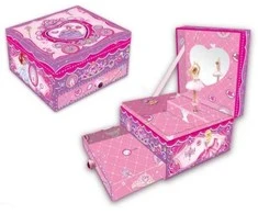 Pulio Pecoware muzikinė dėžutė su stalčiumi - Princesės