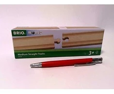 Ravensburger Brio vidutinio dydžio tiesūs bėgiai
