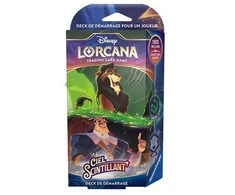 Ravensburger Disney Lorcana Scar &amp; Kronk startinė kaladė, 60 kortų, anglų k.