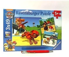 Ravensburger "3 viename" Dėlionė 3x49 vnt. - Šunyčiai patruliai (PAW Patrol)