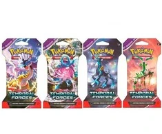 Pokémon TCG Scarlet &amp; Violet: Temporal Forces papildymas su įmaute 10 kortų EN