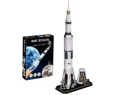 Revell 3D dėlionė Apollo 11 Saturn V raketa, 136 det., 81,5 cm, 8+
