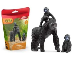 SCHLEICH „Wild Life“ Rinkinys - Lygumų gorilų šeima