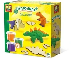 SES Creative – Tešla – Dinozaurų mediniai skeletai – (S00418)